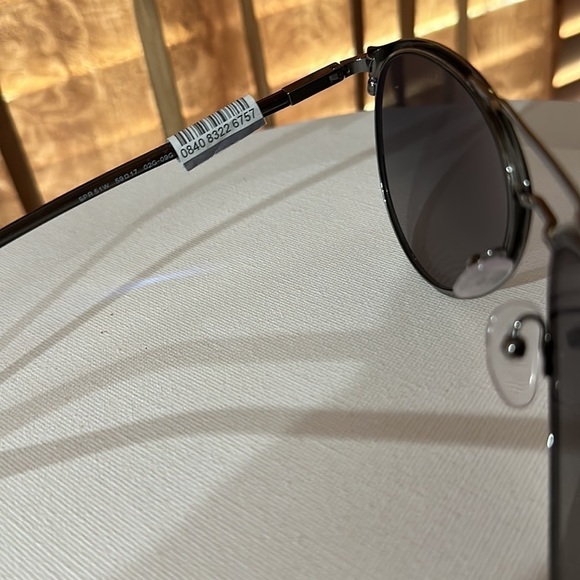 Prada PR51WS Pilot Sunglasses Prada Matte Black Grey Polarized Lens - Picture 14 of 17